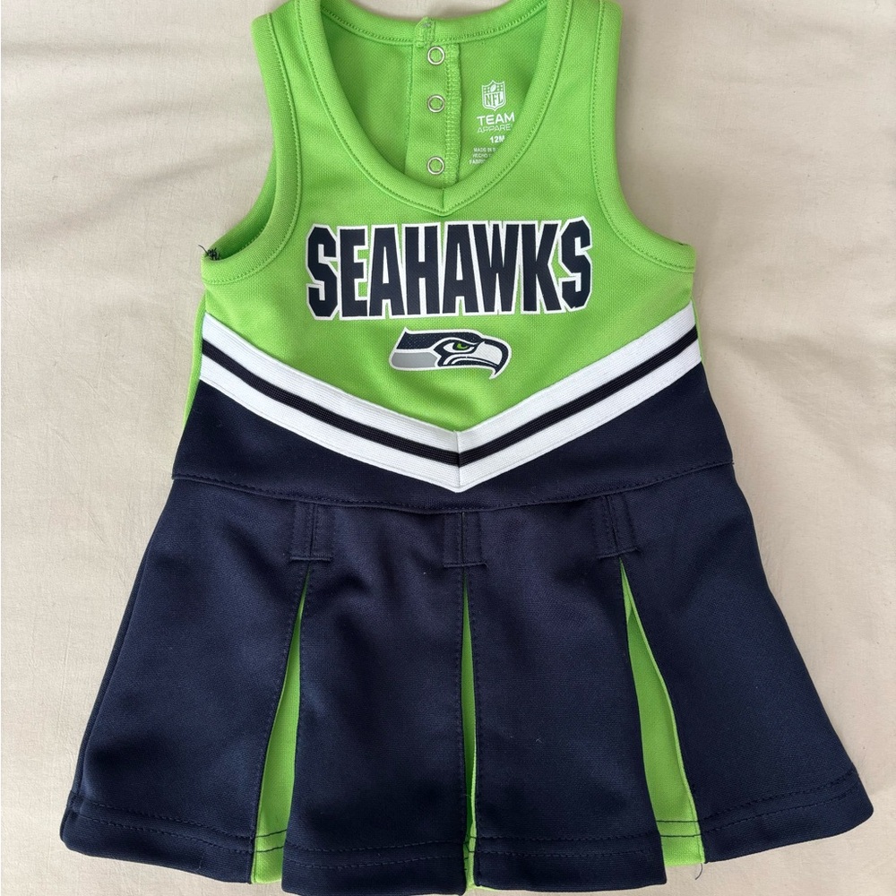 NFL Seahawks Kids Dress - Green and Navy